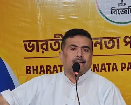तृणमूल कांग्रेस ने घुसपैठ को पश्चिम बंगाल में लाया सुवेंदु अधिकारी