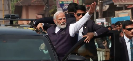 कर्नाटक के उडुपी में पीएम मोदी का मेगा रोड शो, प्रधानमंत्री बनने के बाद पहला दौरा