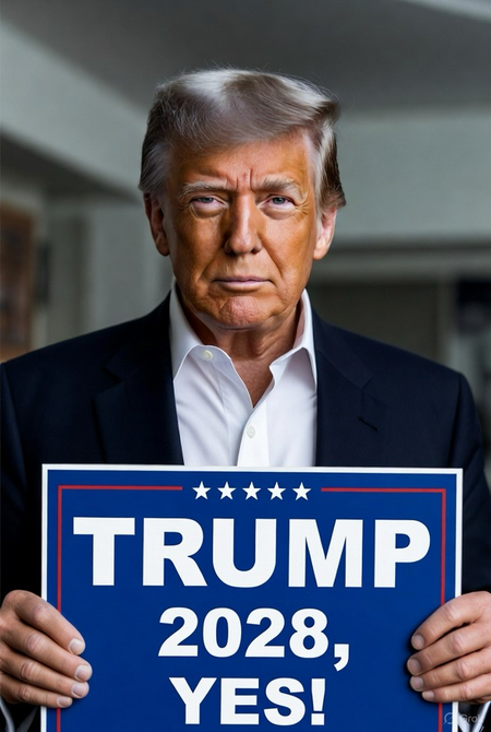 US President hints at running for 3rd term with ‘Trump 2028’ AI image