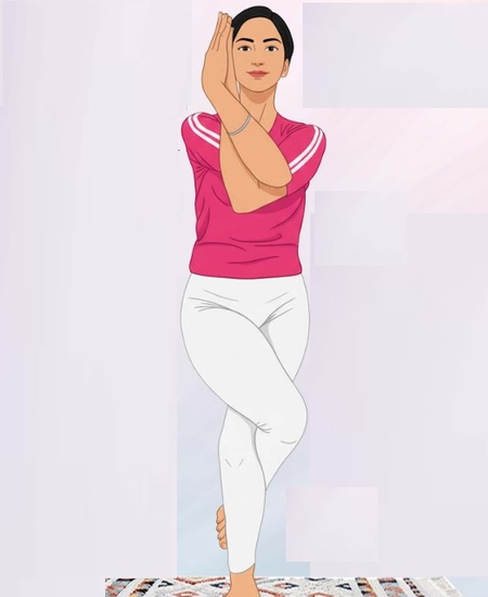 मांसपेशियों को मजबूत कर शरीर की जकड़न को दूर करता है गरुड़ासन मांसपेशियों को मजबूत कर शरीर की जकड़न को दूर करता है गरुड़ासन