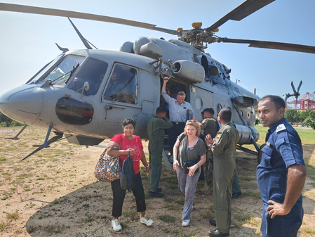 IAF conducts hybrid rescue mission to extricate stranded passengers from restricted zone in Sri Lanka