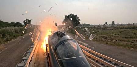 फाइटर जेट के एस्केप सिस्टम का सफल हाई-स्पीड रॉकेट-स्लेड परीक्षण