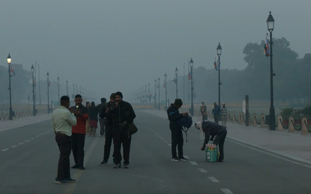 Delhi's air quality sees slight improvement with AQI at 300