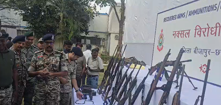 बीजापुर एनकाउंटर  18 माओवादियों के शव बरामद, मुठभेड़ में तीन सुरक्षाकर्मी शहीद