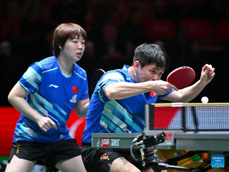 China remains top after defeating Germany at ITTF Mixed Team World Cup