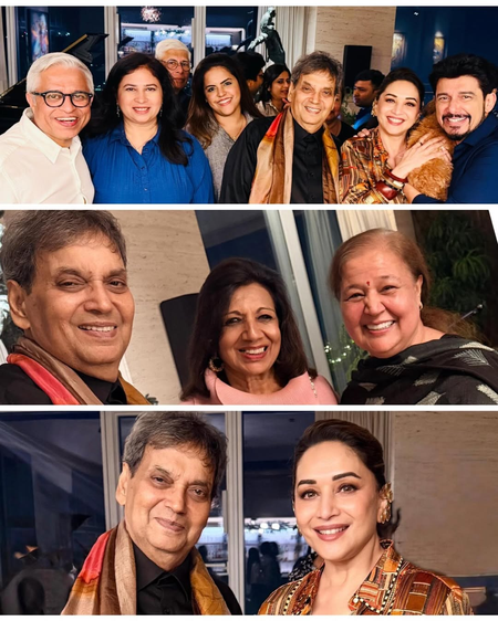 Subhash Ghai expresses gratitude as Madhuri Dixit hosts him for a lovely dinner Subhash Ghai expresses gratitude as Madhuri Dixit hosts him for a lovely dinner