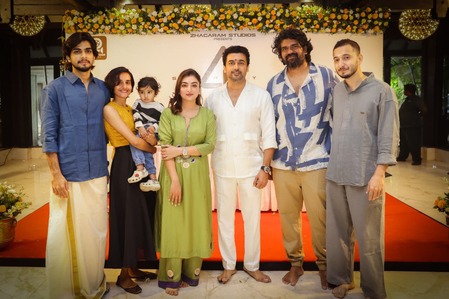 Suriya's film with director Jithu Madhavan goes on floors with traditional pooja Suriya's film with director Jithu Madhavan goes on floors with traditional pooja