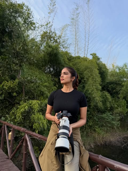 Heart is happy and camera is full of tiger photos, says actress Malavika Mohanan Heart is happy and camera is full of tiger photos, says actress Malavika Mohanan