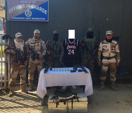 18 hardcore militants held in Manipur; arms seized