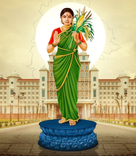 CM Revanth Reddy unveils 'Telangana Thalli' statues at all district Collectorates