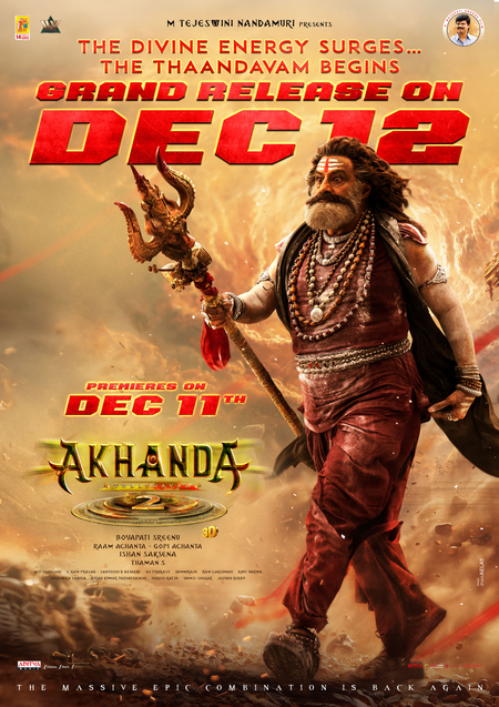 <div>'Akhanda 2' makers thank AP Govt for permission to hold film's premiere shows on December 11</div>