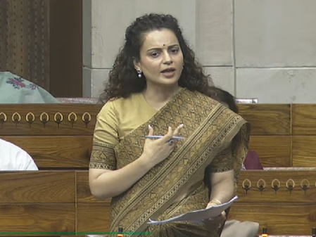 सदन में विपक्ष पर जमकर बरसीं कंगना रनौत, याद दिलाया 'इंदिरा गांधी वर्सेस राज नारायण' केस