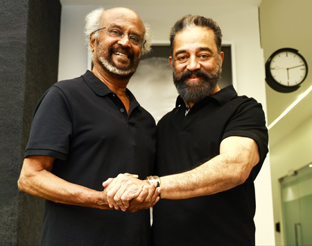 <div>Kamal Haasan celebrates '75 years of a remarkable life' as Rajinikanth turns a year older</div>