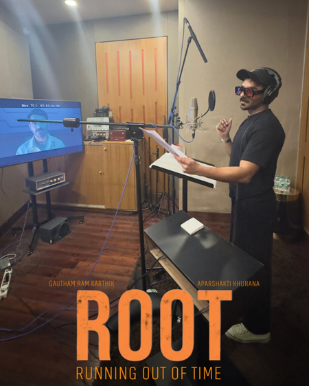 <div>Aparshakti Khurana completes dubbing for his first Tamil film 'ROOT'</div>
