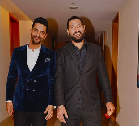 Angad Bedi celebrates his friendship with Yuvraj Singh on his birthday, calls it an ‘incredible journey’ Angad Bedi celebrates his friendship with Yuvraj Singh on his birthday, calls it an ‘incredible journey’