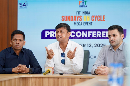 गोवा में 14 दिसंबर को फिट इंडिया संडे ऑन साइकिल का आयोजन, ओलंपियन और एक्टर भी होंगे शामिल गोवा में 14 दिसंबर को फिट इंडिया संडे ऑन साइकिल का आयोजन, ओलंपियन और एक्टर भी होंगे शामिल