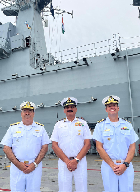 Indian Navy chief holds strategic talks with Brazilian Naval officials, reviews maritime ties Indian Navy chief holds strategic talks with Brazilian Naval officials, reviews maritime ties