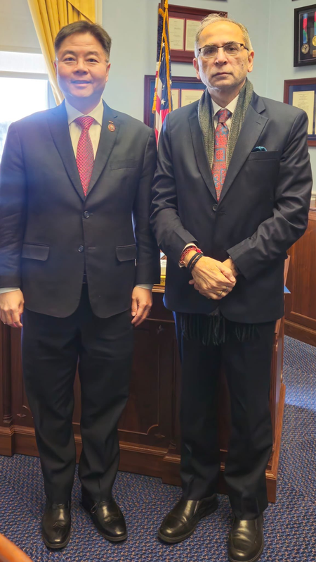 Indian envoy, US Congressman discuss shared priorities on defence and security cooperation, AI