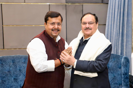 भाजपा के कार्यकारी अध्यक्ष नितिन नबीन ने केंद्रीय मंत्री जेपी नड्डा से मुलाकात की भाजपा के कार्यकारी अध्यक्ष नितिन नबीन ने केंद्रीय मंत्री जेपी नड्डा से मुलाकात की