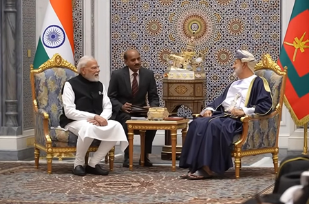Eyeing robust cooperation across diverse sectors, PM Modi and Oman Sultan hold discussions in Muscat Eyeing robust cooperation across diverse sectors, PM Modi and Oman Sultan hold discussions in Muscat