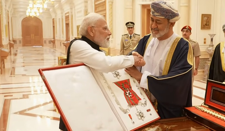 Oman Sultan confers national award on PM Modi — his 29th global honour Oman Sultan confers national award on PM Modi — his 29th global honour