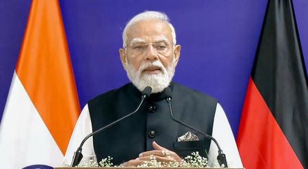 PM Modi With German Chancellor