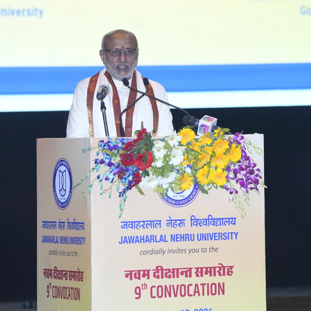 जेएनयू पहुंचे उपराष्ट्रपति, युवाओं से किया राष्ट्र-निर्माण में योगदान का आह्वान