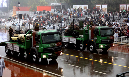 गणतंत्र दिवस परेड: सेना ने प्रदर्शित किया ‘बैटल एरे’ यानी रणभूमि की व्यूह रचना