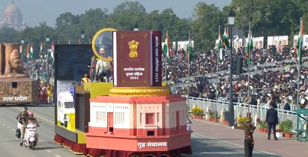 गणतंत्र दिवस परेड में गृह मंत्रालय की झांकी, अमित शाह ने शेयर किया वीडियो