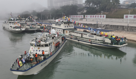मेकांग नदी पर 161वां संयुक्त गश्ती और कानून प्रवर्तन अभियान शुरू मेकांग नदी पर 161वां संयुक्त गश्ती और कानून प्रवर्तन अभियान शुरू