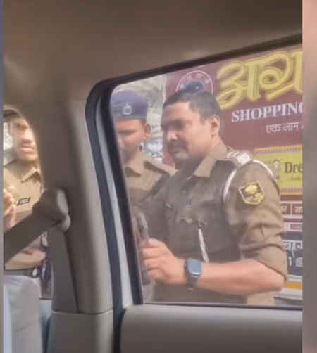 बिहार: वाहन चालक को अशब्द बोलने वाले दारोगा हुए निलंबित, नो एंट्री में घुसी थी कार