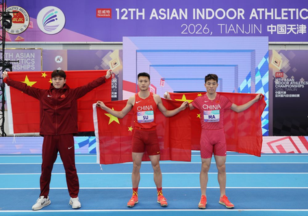 एशियाई इनडोर एथलेटिक्स चैंपियनशिप के पहले दिन चीन ने तीन गोल्ड मेडल जीते