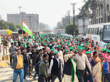 डूब क्षेत्र में बिजली आपूर्ति की मांग को लेकर सड़क पर उतरे लोग, भारतीय किसान परिषद के नेतृत्व में जोरदार प्रदर्शन