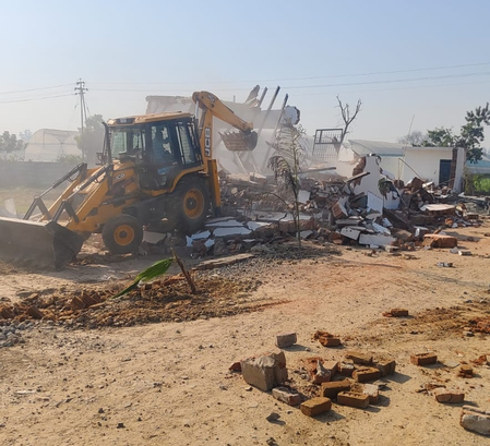 बिलासपुर में ग्रेनो प्राधिकरण का एक्शन, 18 हजार वर्ग मीटर में फैला अतिक्रमण ध्वस्त