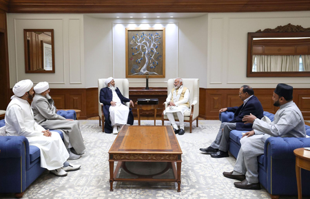 दिल्ली: भारतीय ग्रैंड मुफ्ती ने प्रधानमंत्री मोदी से मुलाकात की, कई मुद्दों पर चर्चा