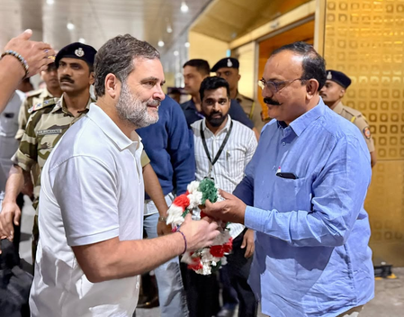 महाराष्ट्र : भिवंडी कोर्ट में पेश हुए राहुल गांधी, मानहानि केस में हर्षवर्धन सपकाल नए जमानतदार