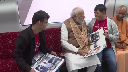 PM Modi flags off Meerut Metro, Namo Bharat Train in UP's Shatabdi Nagar station