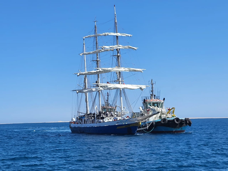 मिस्र के सफागा बंदरगाह पर पहुंचा भारत का आईएनएस सुदर्शनी, पोत का गर्मजोशी से हुआ स्‍वागत