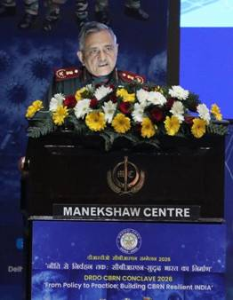 सीडीएस अनिल चौहान ने नई दिल्ली में दो दिवसीय सीबीआरएन कॉन्क्लेव का किया उद्घाटन