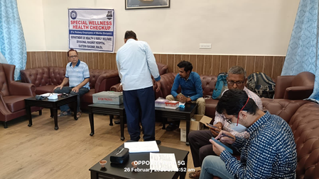 मालदा रेलवे अस्पताल का स्वास्थ्य शिविर रेलकर्मियों की निःशुल्क जांच मालदा रेलवे अस्पताल का स्वास्थ्य शिविर रेलकर्मियों की निःशुल्क जांच