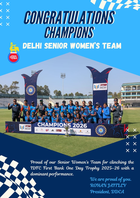 Our girls have made us proud in entire India, says DDCA Secretary after women’s one-day trophy win