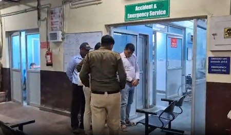 गुरुग्राम के सिविल हॉस्पिटल में लड़की पर फेंका एसिड, आरोपी युवती फरार