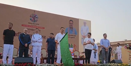 विकसित राजस्थान रन 2026  मुख्यमंत्री भजनलाल शर्मा ने दिखाई हरी झंडी, हजारों युवा एक साथ दौड़े