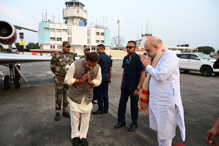असम गृह मंत्री अमित शाह दिल्ली के लिए रवाना, सीएम सरमा ने जताया आभार