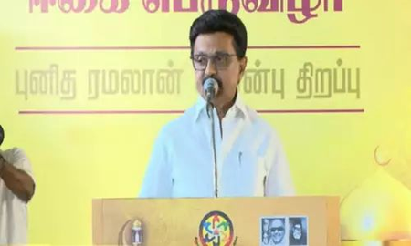 तमिलनाडु सीएम स्टालिन ने रमजान इफ्तार कार्यक्रम में हिस्सा लिया, डीएमके और मुसलमानों के बीच मजबूत संबंधों पर प्रकाश डाला तमिलनाडु सीएम स्टालिन ने रमजान इफ्तार कार्यक्रम में हिस्सा लिया, डीएमके और मुसलमानों के बीच मजबूत संबंधों पर प्रकाश डाला