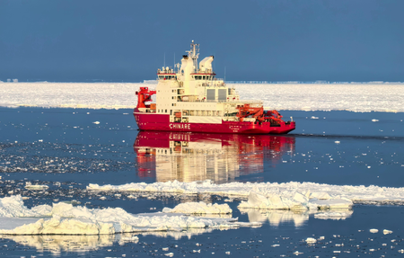 श्वेयलोंग-2 बर्फ भंजक जहाज अंटार्कटिका के प्राइड्ज बे के लिए रवाना