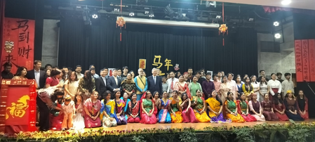 जेएनयू में चीन अध्ययन केंद्र का अनावरण और नववर्ष मिलन समारोह आयोजित