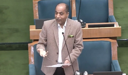 हिमाचल विधानसभा में पंचायत चुनाव को लेकर हंगामा, कार्यवाही स्थगित