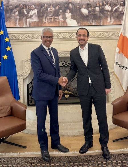 Indian envoy meets Cyprus President, discusses upcoming India visit