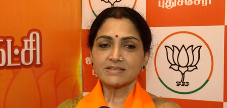 पुडुचेरी के लोग एनडीए के शासन से खुश, चाहते हैं दोबारा बने सरकार  खुशबू सुंदर